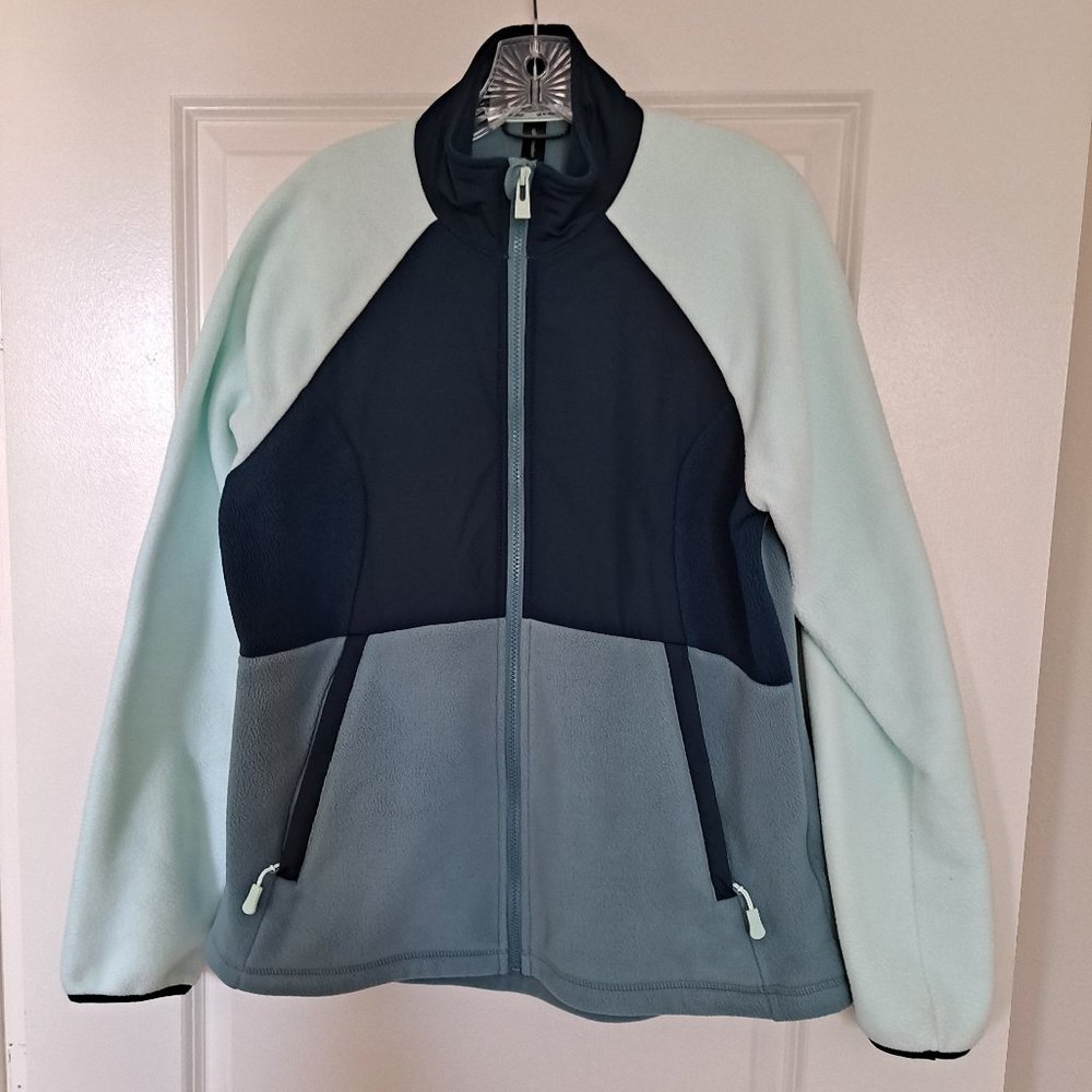 All In Motion Polartec Fleece ZipFront Jacket with Contrast Poly Chest Placket